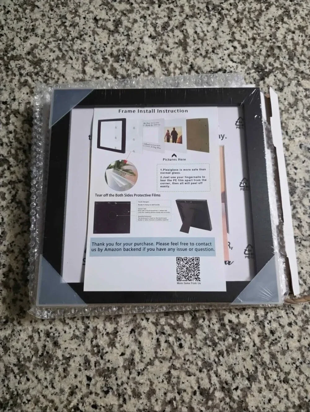 Square Black 9x9 Picutre Frame
